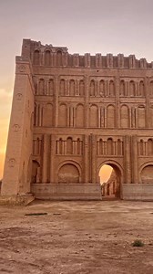 The Sassanian Arch of Ctesiphon (Taq Kasra), located 40 km south of Baghdad, was built in the 6th century CE. It is the largest brick vault and the largest free-standing arch in the world built before the modern era. A part of a Sasanian palace complex, it stands at 37 meters high and 26 meters wide, making it an exceptional monument of great historical and cultural significance. | Iranian History - The Land of the Original Aryans