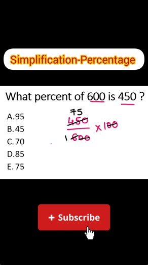 #simplification #simplificationforbankingexam #percentage #maths #education #shorts
