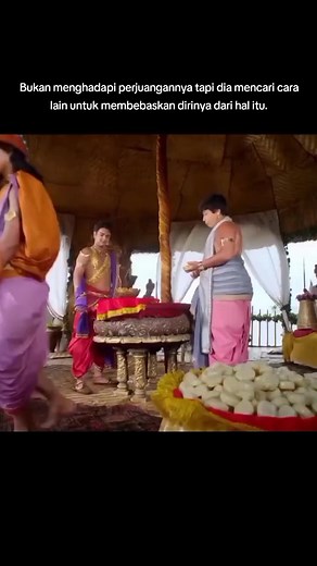 Bukan menghadapi perjuangannya tapi dia mencari cara lain untuk membebaskan dirinya dari hal itu. #mahabharatabahasaindonesia #mahabharata #mahabharat
