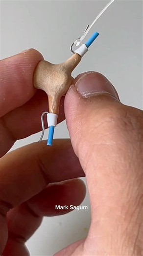 Let's make a tiny pair of handlebars!🛠️🛵 #miniatures #diycrafts #shorts