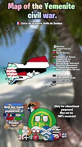 Map of Yemenite civil war. #map #yemen