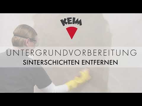 Untergrundvorbereitung – Sinterschichten entfernen