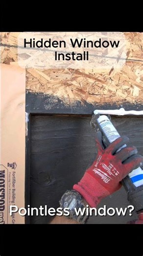 Hidden Window Install... was the window necessary?👀🔨 #construction #windowinstall #tradeslife