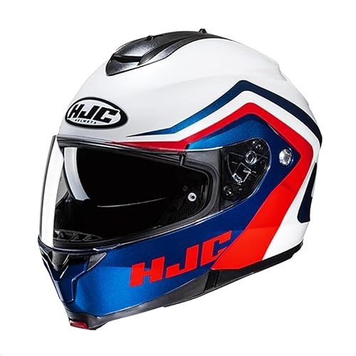 HJC C91 Nepos Modular Motorcycle Helmet with HJ-17 Pinlock Shield, DOT Approved (MC21, X-Small)