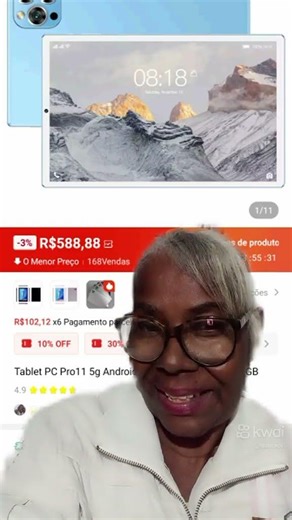 Um show esse Tablet pro 5g PC clik no link 🛍.....