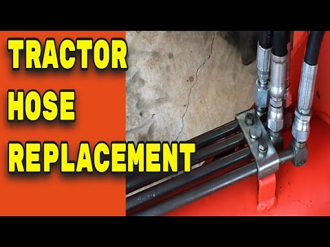 CHANGING HYDRAULIC HOSES ON YOUR TRACTOR AND LOADER - DIY HYDRAULIC HOSE REPLACEMENT