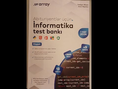 Array informatika cavablar - 2024.