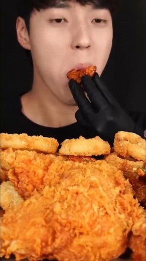 ASMR MUKBANG | SPICY CRISPY FRIED CHICKEN | ASMR SOUND