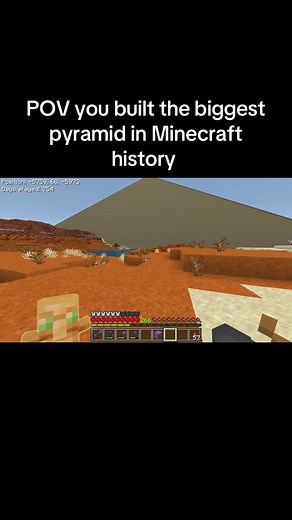 POV you built the biggest pyramid in Minecraft history #minecraft #gaming#fyp#vrial#megabase Minecraft mega base ideas