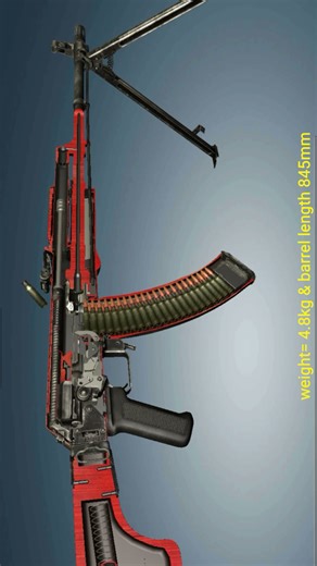 AKM long barrel rifle