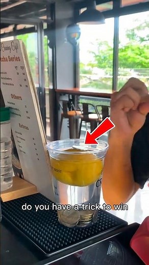 Can You Balance a Coin on a Floating Lemon? #challenge #mindblowing #physicschallenge
