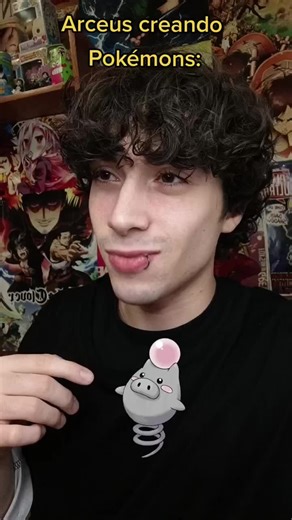 Cerdito adorable y Pikachu reciclado en el anime