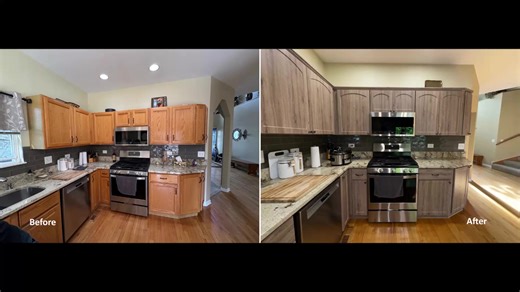 2025 Spotlight Kitchens of the Year - Cabinet Refacing by Kitchen Solvers Vol 2 Discover the magic of kitchen transformations with these striking before-and-after photos from Kitchen Solvers’ 2025 renovations. See how outdated kitchens are revitalized through expert cabinet refacing—delivering dramatic results while preserving the original layout. From dull to dazzling, these makeovers prove that a beautiful kitchen upgrade may be closer than you think. Let these transformations spark inspiratio