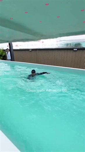 122K views · 993 reactions | Smart swinging pool display.#swimingpool #smartpool #luxuryhomes #diypool #smartswimingpool #heatedpool #indoorpool #roofpool #poolgoals #pooltech #dreamhome | Sunripple Aquatics US | Facebook