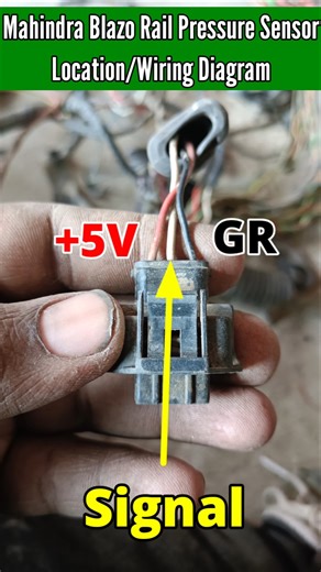 Rail Pressure Sensor Location & Wiring Diagram #mahindra #railpressuresensor #wiringdiagram