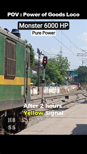 Don't Underestimate Green Monster 💀 @H8S5 #shorts #indianrailways #fullthrottle