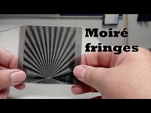 Moiré fringes interference patterns