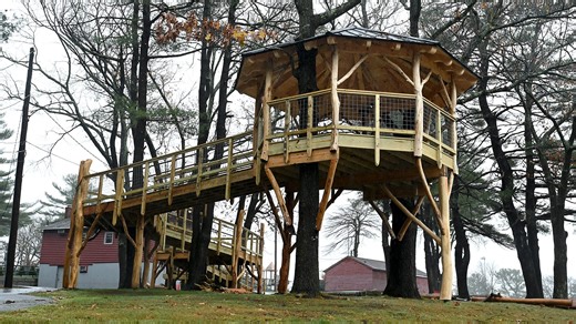 Burlington accessible treehouse is the first of its kind in a Massachusetts public park