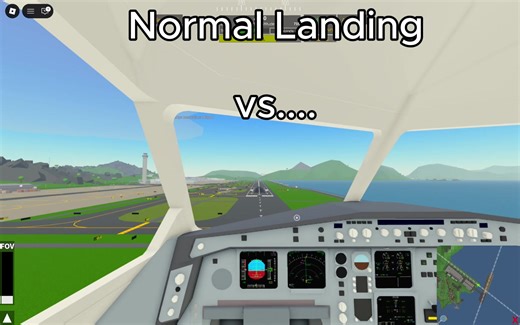 Normal landing vs... low visibility landing