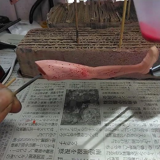 エアブラシ 砂吹き