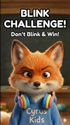 Don't Blink! 👀 Staring Contest (99% FAIL) 🦊 #shorts