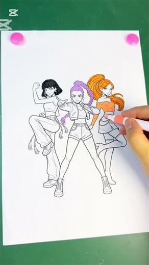 Mira ❤️ Zoey 💙 Rumi 😈 STOP Scrolling… 🎨 #mira #zoey #rumi #shorts #DariColors