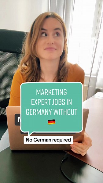 Marketing manager jobs in 🇩🇪 with no 🇩🇪 required 🚀 #workingermany #jobsgermany #marketing #marketingjob #englishspeaker