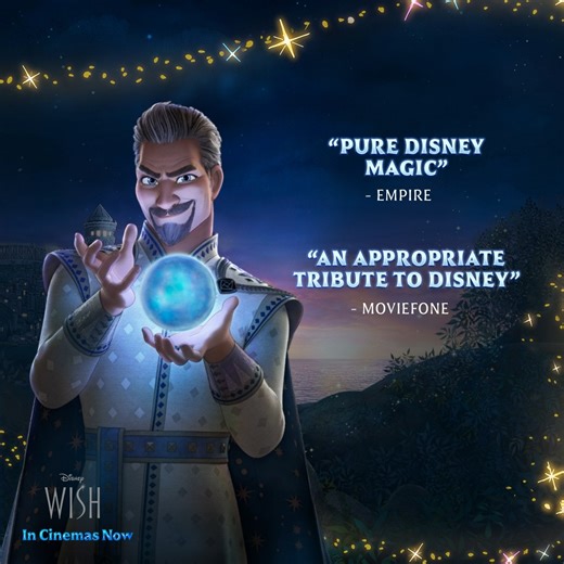 58 reactions | It's time to get whisked away to the enchanting world of #WISH, where the enchanting blend of fantasy and emotion will capture your heart from the very first frame! ✨ Book your tickets NOW.​ #Wish #WishMovie #WishAsha #MakeThisWish #Asha #OutNow #Review | Walt Disney Studios | Facebook