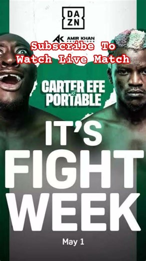 Subscribe To Watch Carter efe VS Portable boxing match #Carter #carterefe #deshaefrost #Portable