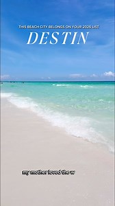 This is DESTIN, FLORIDA 🌊 [ Save this for your 2026 trips] I only spent one day in Destin…and somehow it became the place I keep replaying in my mind. Well, maman aussi. Between the unreal water, the slower pace, and flying direct from DC into Fort Walton Beach Airport (VPS) with Allegiant Airlines , the entire experience felt surreal from start to finish. Watching my mother enjoy the ocean so freely — so fully — reminded me how travel has completely changed our lives. Some destinations impress