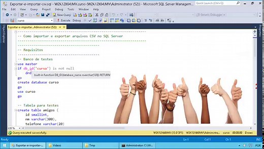 Como IMPORTAR e EXPORTAR arquivos CSV no SQL Server - DBA-PRO