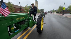 7.3K views · 336 reactions | Mishawaka Memorial Day Parade 2024 and Chris shows of his classic John Deere H! | Tractor Tales | Facebook