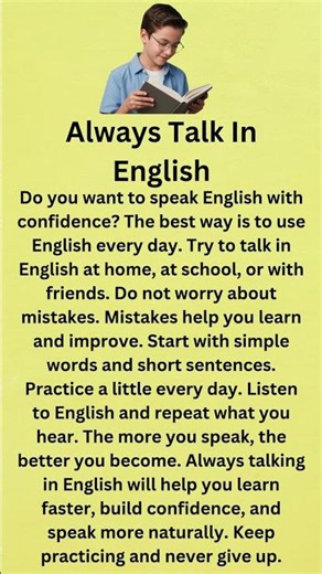 Always Talk In English || Fluent English || Learn English || Listen And Practice