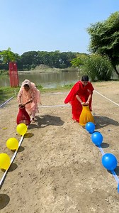 74M views · 447K reactions | who will steady their nerves and come out on top ? balloon pop to ball balancing challenge | SS Food Challenge | Facebook