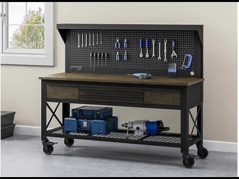 Whalen 72” Metal and Wood Workbench (Costco)