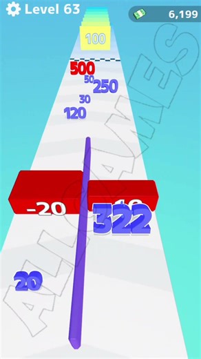 Neon style Number Master level 63 flawless physics and chain mechanics #shorts #allgames #viralvideo