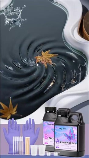 🌊 Mesmerizing Epoxy Water Effect — Make Resin Flow Like Real Liquid!