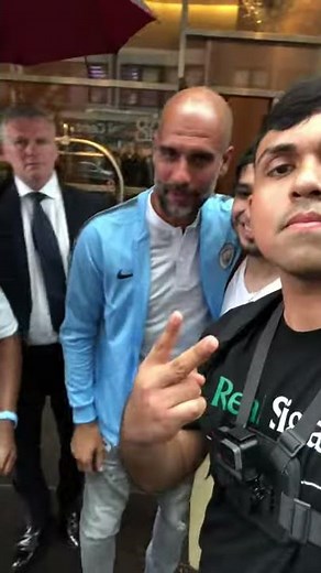 Pep Guardiola gets mad with a fan