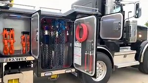 Wrecker - Century 1075S - 75 Ton Rotator - HHU Coach Low Rider - Dual H Beam With 3 Stage - H Beam Large Foot Upgrade - 35,000lb Dual Winch - 22K Side Winch - Right Hand Controls - Rotator Pylon - GSNA Load Sensing - Front H-Beam Side D-Ring - Tunnel Box Attachment - 36" Tunnel Box Fork Storage - 7 Drawer Box - Air Line and Storage Kit - 36" Tunnel Box Shelf Kit - Flasher Control Kit - S/S Door Guard - S/S Wheel Trim - SS Cylinder Wrap Kit - 1-1/4"" Hand Rail Kit - Whelen 72" LED Light Bar - Whe