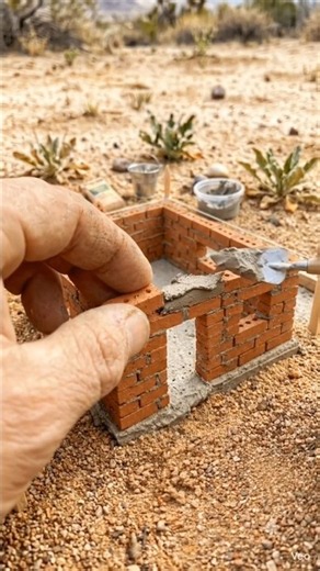 Building a Tiny Brick House From Scratch! 🧱🏠