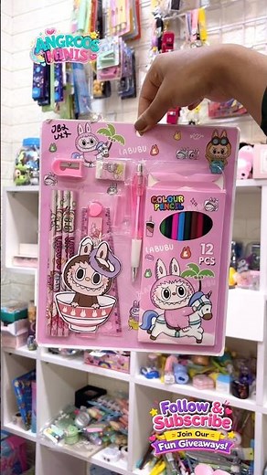 Cute Stationery Set 🎀✏️📚 | Adorable School Essentials for Kids | Angroos Minis