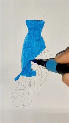 Dress coloring page | Beautiful dress coloring book for relaxation#dresscoloring #coloringpage