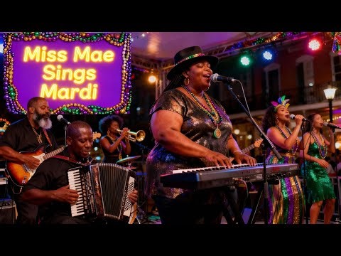 Mardi Gras Live Band - New Orleans Zydeco from Radio Bawcomville Official Music Videos