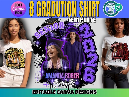 Graduation Shirt Designs Graduate Templates Custom Digital Shirtsenior Tshirt Template, Graduate Design - Etsy