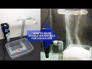 How to Make Double Waterfalls for Aquascape Decoration | Underwater Waterfall Ornament
