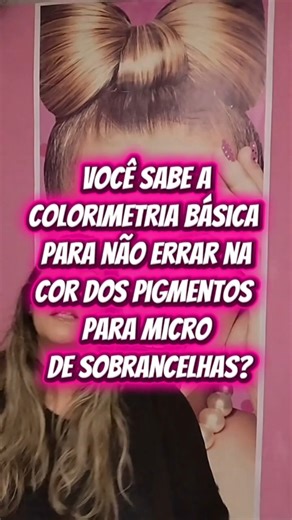 Microblanding de sobrancelhas 🎨#microblading #pigmento #aprendacolorimetria