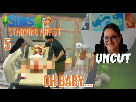 Die längste Geburt aller Zeiten – sie hat sich SO gelohnt! - Starving Artist Die Sims 4 UNCUT Part 5
