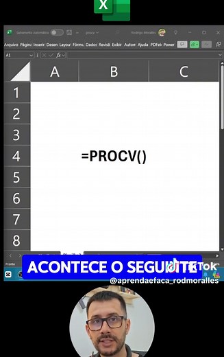 Aprenda a usar a função PROCV no Excel