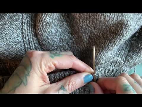 How to sew, or whip stitch, a folded collar into place.
