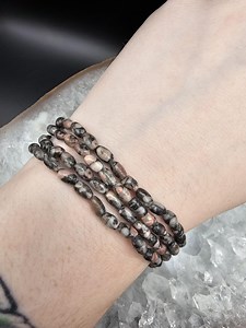 Crinoid Fossil Stone Bracelet: Unique Beaded Design - Etsy Australia